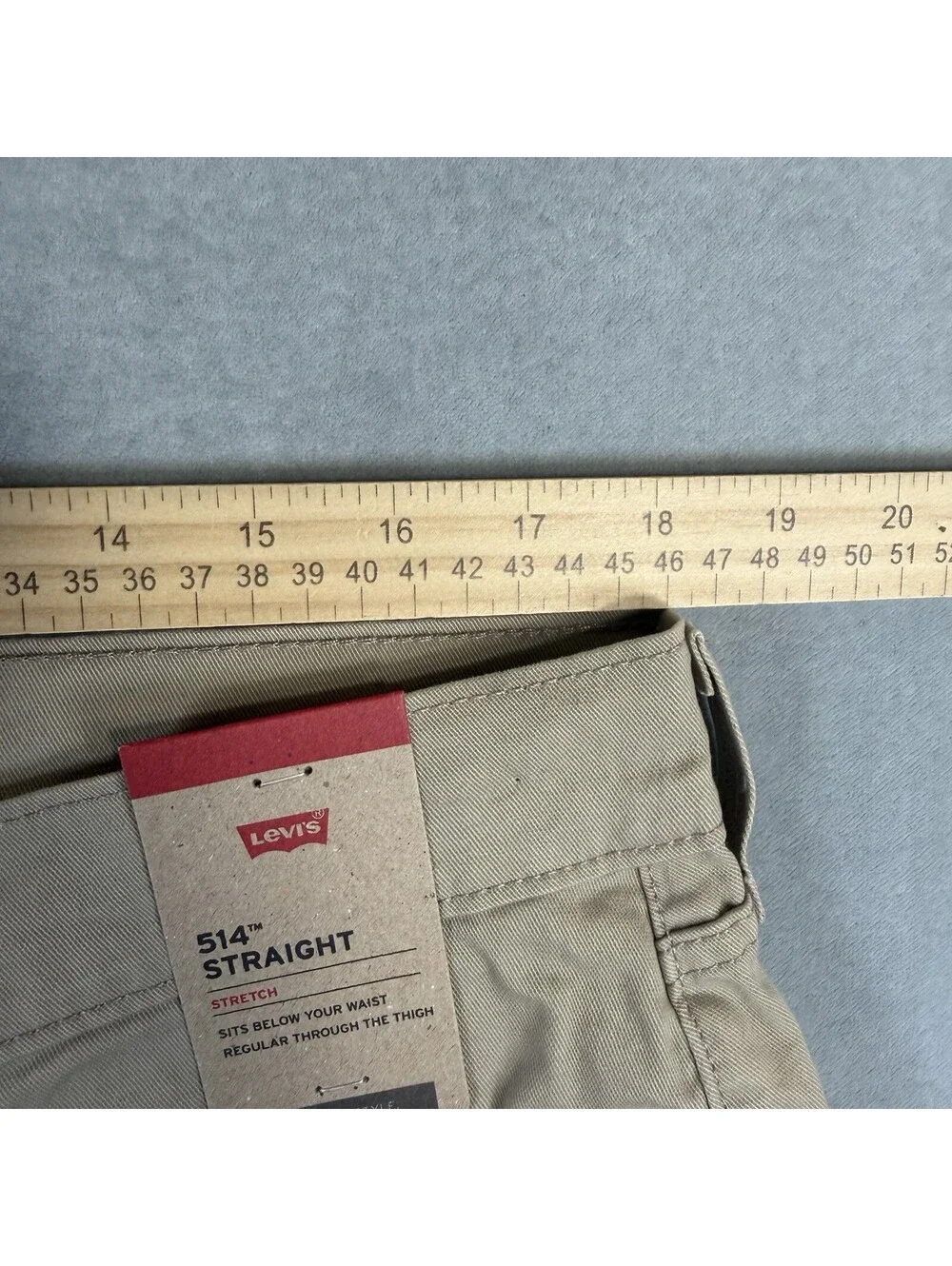Levi's 514 Jeans Mens 36x30 Tan Beige Straight Regular Fit Denim NWT